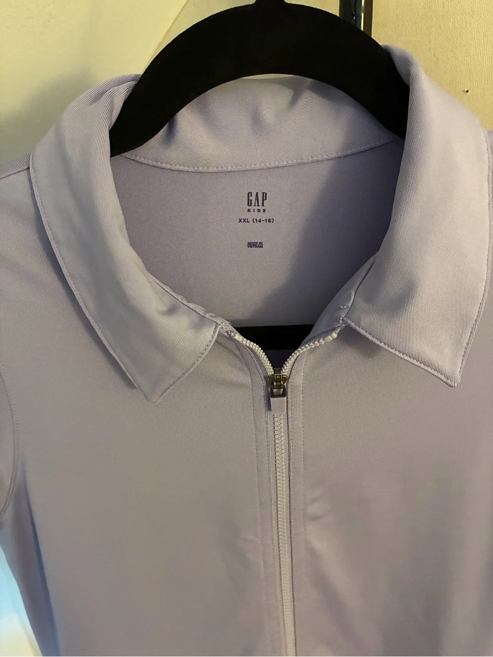 GAP Girls' Lavender Sleeveless Zip-Front Athletic Dress - size 14-16
